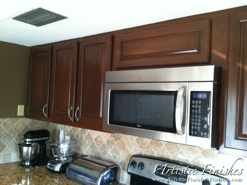 Kitchen Cabinets Faux Finished