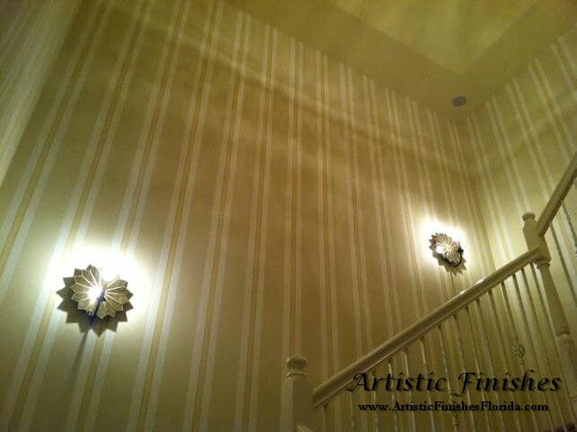 Artistic Finishes Vertical Stripes