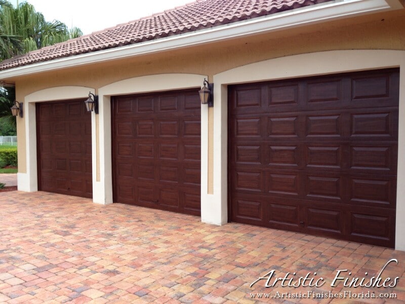 Garage Door Make-over in Davie, Florida • Artistic Finishes - Garage Francisco 4